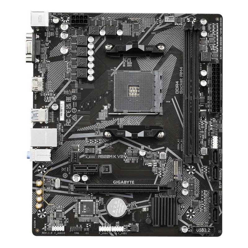 GIGABYTE A520M K V2 DDR4 · Cartes mères · Informat Systems Strasbourg (image 3)