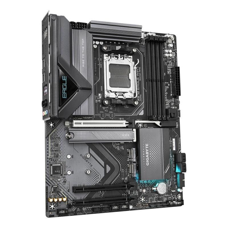 GIGABYTE X870 EAGLE WIFI7 Carte Mère - Prend en charge les processeurs AMD Ryzen 9000, 14+2+2 phases VRM, jusqu'à 8000MHz ... (image 3)