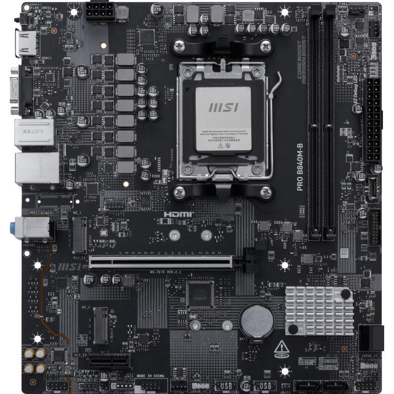 MSI PRO B840M-B · Cartes mères · Informat Systems Strasbourg (image 2)