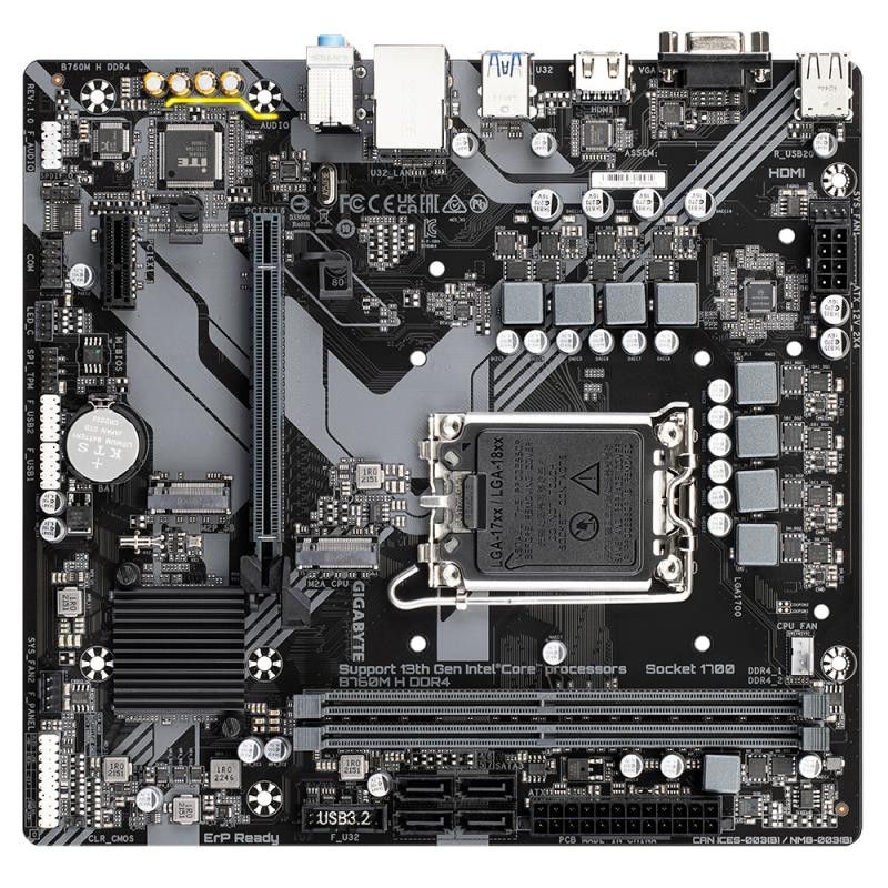 GIGABYTE B760M H DDR4 · Cartes mères · Informat Systems Strasbourg (image 5)