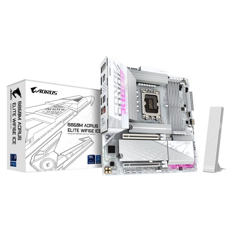 GIGABYTE B860M AORUS ELITE WF6E ICE · Cartes mères · Informat Systems Strasbourg