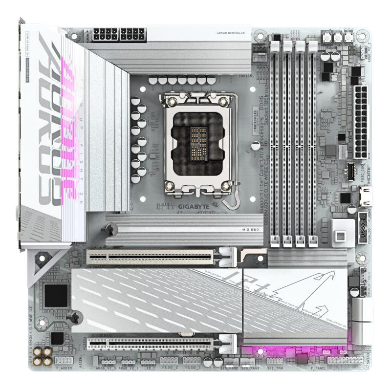 GIGABYTE B860M AORUS ELITE WF6E ICE · Cartes mères · Informat Systems Strasbourg (image 2)