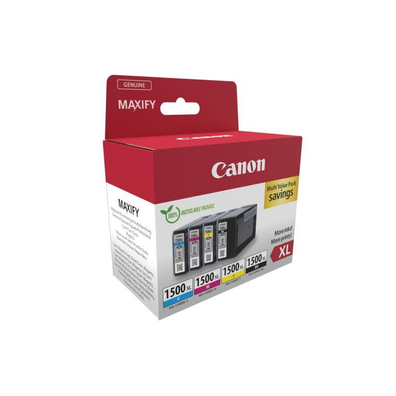 CANON PGI-1500XL KIT BK/C/M/Y · Cartouches d?encre · Informat Systems Strasbourg (image 2)