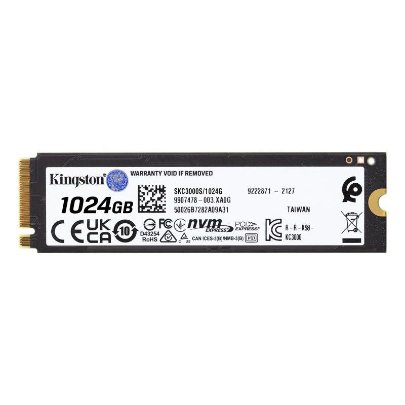 KINGSTON SSD KC3000 1T PCIe 4.0 NVMe M.2 *SKC3000S/1024G · SSD M.2 · Informat Systems Strasbourg (image 2)