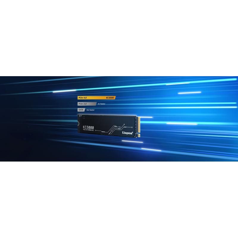 KINGSTON SSD KC3000 1T PCIe 4.0 NVMe M.2 *SKC3000S/1024G · SSD M.2 · Informat Systems Strasbourg (image 8)