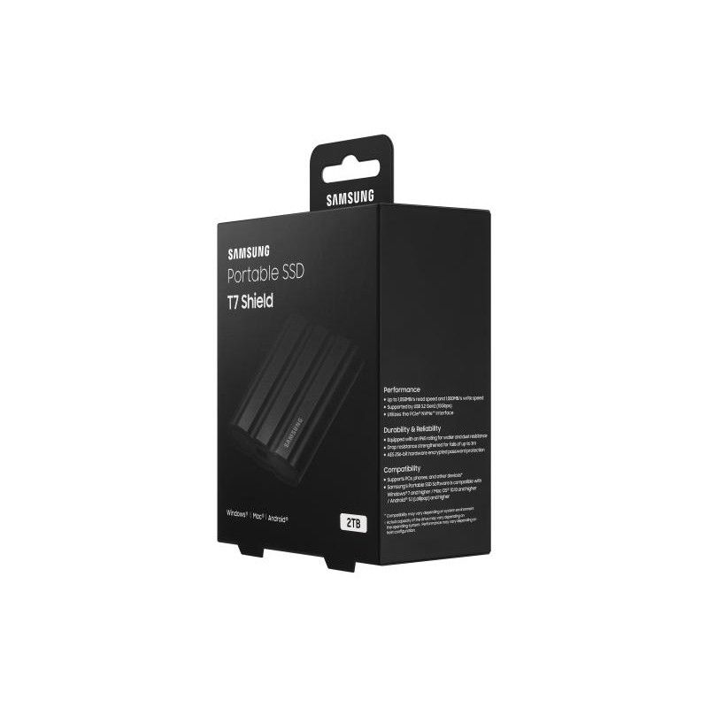 SAMSUNG T7 Shield SSD 2T Externe Noir *MU-PE2T0S/EU · Disques durs Externe · Informat Systems Strasbourg (image 10)