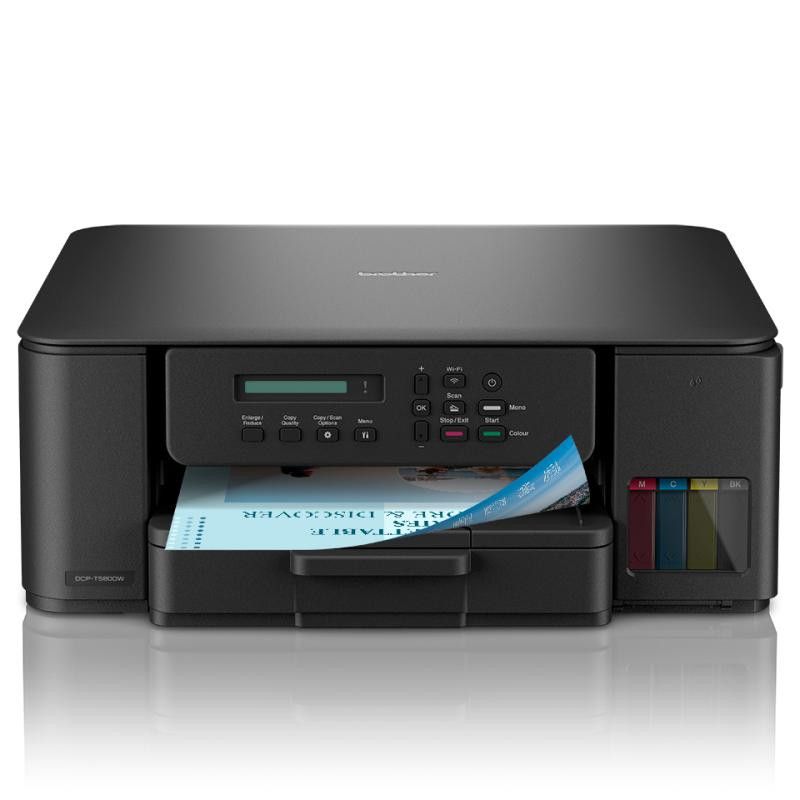 Brother DCP-T580DW imprimante multifonction 3-en-1 compacte Tankbenefit à réservoir d'encre · Imprimantes et scanners · In...