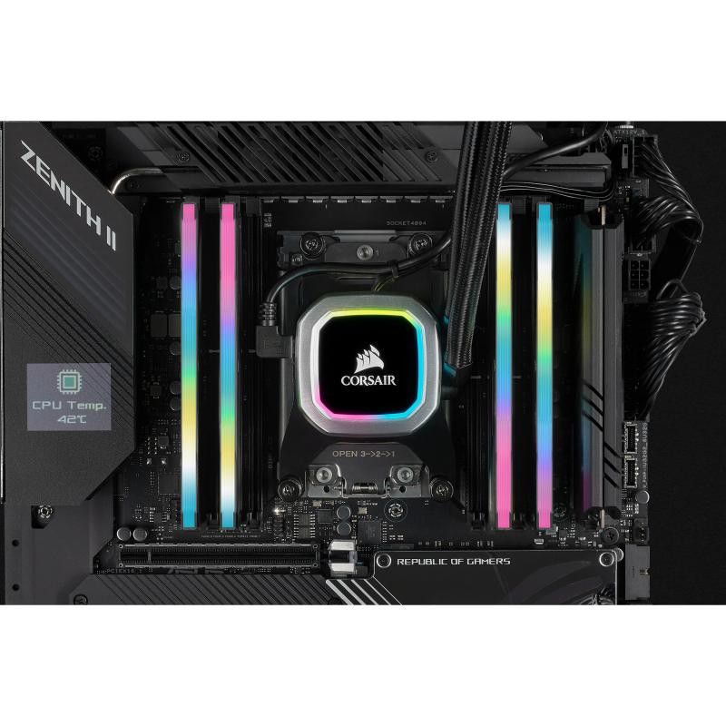 CORSAIR VENGEANCE RGB PRO SL 32GO DDR4 3200 CL16 ( 2x16GO) NOIR · Mémoires PC · Informat Systems Strasbourg (image 4)