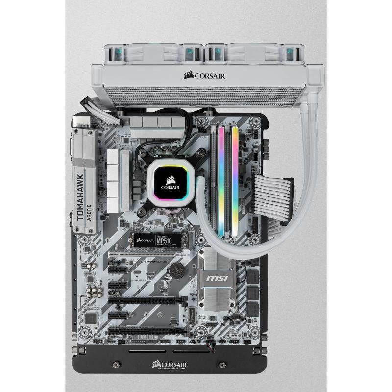CORSAIR VENGEANCE RGB PRO D4 3200 32G (2x16G) CMH32GX4M2E3200C16W BLANC · Mémoires PC · Informat Systems Strasbourg (image 3)