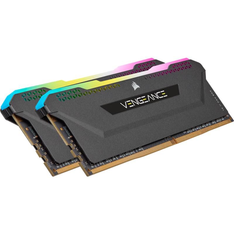 CORSAIR VENGEANCE RGB PRO D4 3200 16G (2x8G) CMH16GX4M2E3200C16 · Mémoires PC · Informat Systems Strasbourg