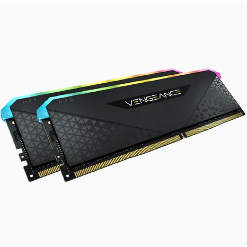 CORSAIR Vengeance RGB RS 16G (2x8G) DDR4 3200MHz Noir · Mémoires PC · Informat Systems Strasbourg