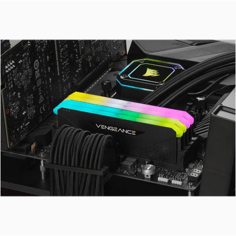 CORSAIR Vengeance RGB RS 32G (2x16G) DDR4 3200MHz Noir · Mémoires PC · Informat Systems Strasbourg (image 4)