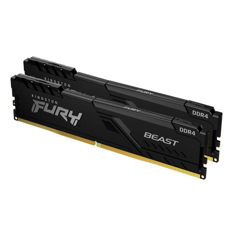 KINGSTON 16G (2x8G) D4 3600Mhz FURY Beast Black · Mémoires PC · Informat Systems Strasbourg