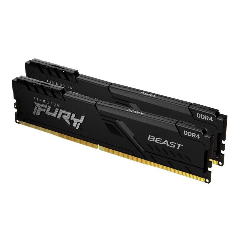 KINGSTON 32G (2x16G) D4 3200Mhz FURY Beast Black *KF432C16BB1K2/32 · Mémoires PC · Informat Systems Strasbourg
