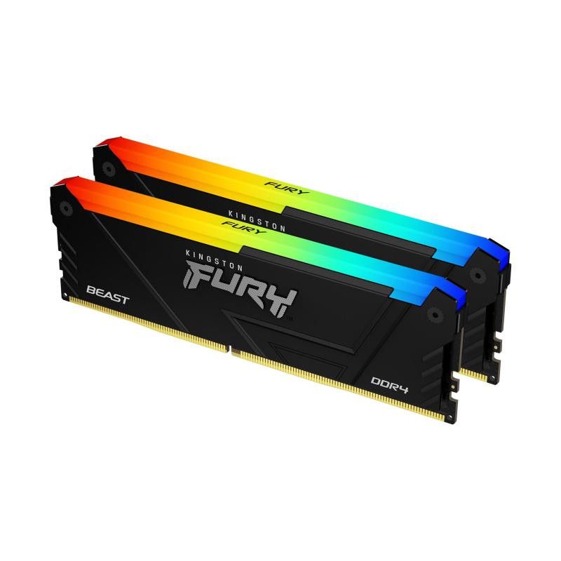 Kingston Technology FURY Beast 32GB 3600MT/s DDR4 CL18 DIMM (Kits de 2) RGB · Mémoires PC · Informat Systems Strasbourg