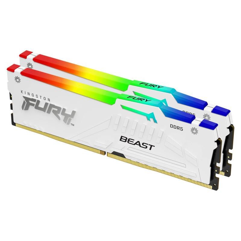 Kingston Technology FURY Beast 32 Go 5600 MT/s DDR5 CL36 DIMM (Kits de 2) White RGB EXPO · Mémoires PC · Informat Systems ...