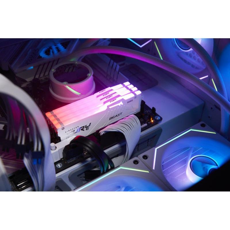 Kingston Technology FURY Beast 32 Go 5600 MT/s DDR5 CL36 DIMM (Kits de 2) White RGB EXPO · Mémoires PC · Informat Systems ... (image 8)