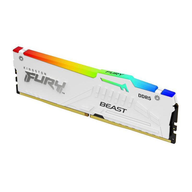 Kingston Technology FURY Beast 32GB 6000MT/s DDR5 CL36 DIMM (Kits de 2) White RGB EXPO · Mémoires PC · Informat Systems St... (image 2)