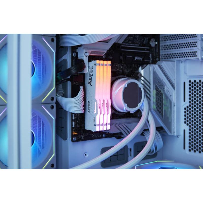 Kingston Technology FURY Beast 32GB 6000MT/s DDR5 CL36 DIMM (Kits de 2) White RGB EXPO · Mémoires PC · Informat Systems St... (image 7)