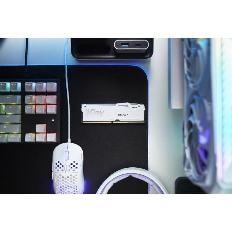 Kingston Technology FURY Beast 32GB 6000MT/s DDR5 CL36 DIMM (Kits de 2) White RGB EXPO · Mémoires PC · Informat Systems St... (image 9)