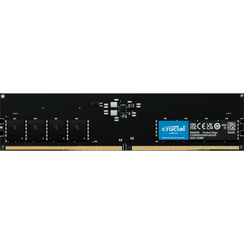 Crucial CT32G56C46U5T module de mémoire 32 Go 1 x 32 Go DDR5 288-pin DIMM ECC · Mémoires PC · Informat Systems Strasbourg