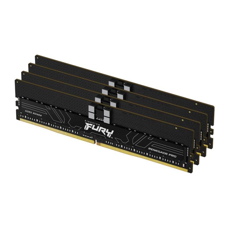 Kingston Technology FURY 128 Go 6000 MT/s DDR5 ECC Reg CL32 DIMM (kit de 4) Renegade Pro EXPO · Mémoires PC · Informat Sys...