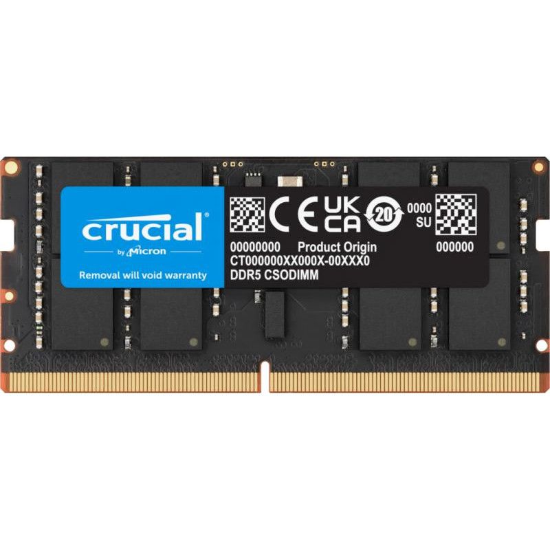 Crucial CT32G64C52CS5 module de mémoire 32 Go 1 x 32 Go DDR5 6400 MT/s 262-pin SO-DIMM · Mémoires PC · Informat Systems St...