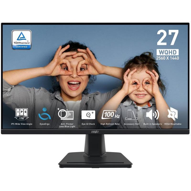 MSI Pro MP275Q écran plat de PC 68,6 cm (27") 2560 x 1440 pixels Wide Quad HD LED Noir · Moniteur · Informat Systems Stras...