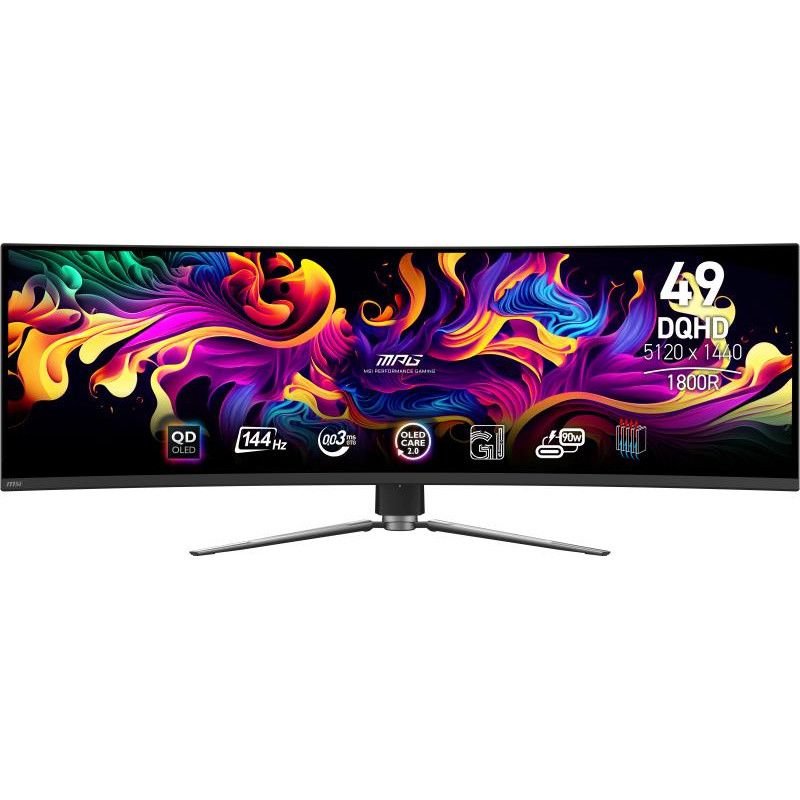 MSI MPG 491CQP QD-OLED écran plat de PC 124,5 cm (49") 5120 x 1440 pixels Dual WQHD Noir · Moniteur · Informat Systems Str... (image 4)