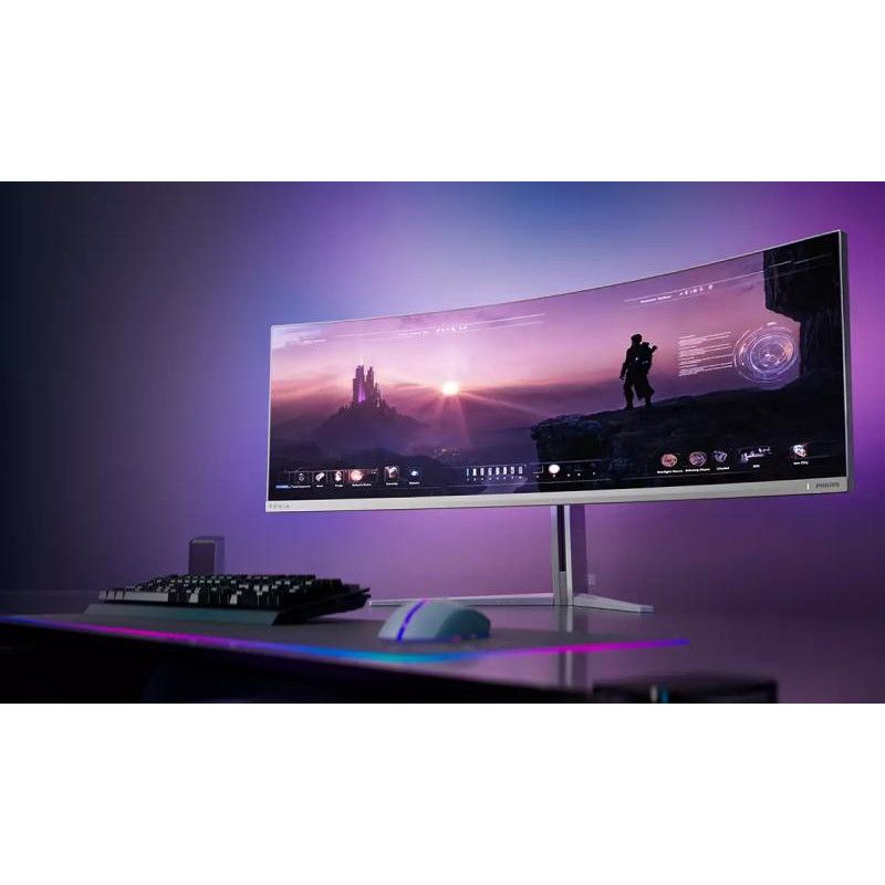 Philips Evnia 8000 49M2C8900/00 écran plat de PC 124,2 cm (48.9") 5120 x 1440 pixels Dual QHD QD-OLED Blanc · Moniteur · I... (image 17)