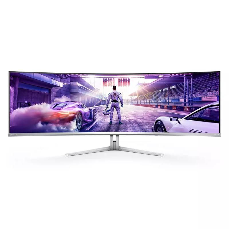 Philips Evnia 8000 49M2C8900/00 écran plat de PC 124,2 cm (48.9") 5120 x 1440 pixels Dual QHD QD-OLED Blanc · Moniteur · I... (image 3)