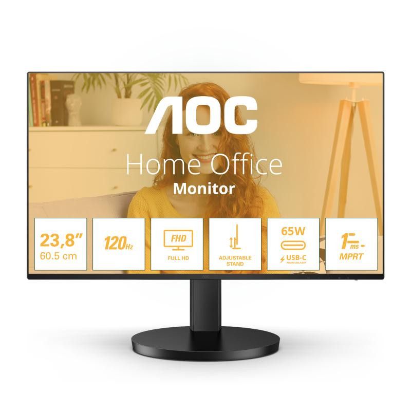 AOC B3 24B3CF2 écran plat de PC 60,5 cm (23.8") 1920 x 1080 pixels Full HD LED Noir · Moniteur · Informat Systems Strasbourg