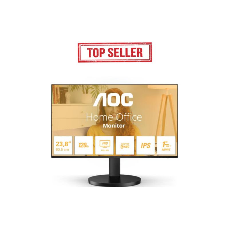 AOC 24B3HA2 écran plat de PC 60,5 cm (23.8") 1920 x 1080 pixels Full HD LED Noir · Moniteur · Informat Systems Strasbourg