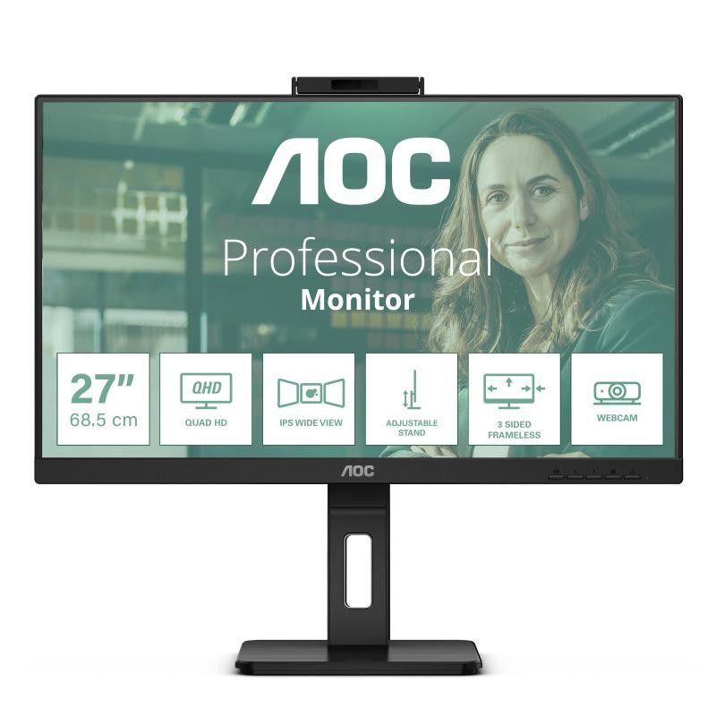 AOC Q27P3QW écran plat de PC 68,6 cm (27") 2560 x 1440 pixels Quad HD Noir · Moniteur · Informat Systems Strasbourg