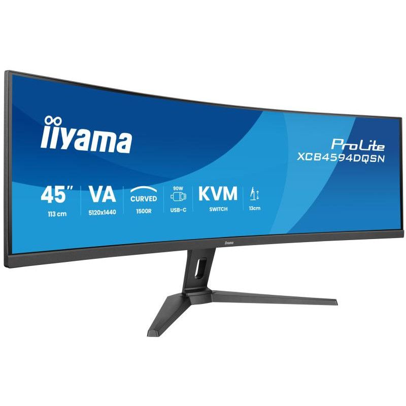 iiyama G-MASTER 45"LCD Curved Bus. UWQHD écran plat de PC 113 cm (44.5") 5120 x 1440 pixels Dual QHD LED Noir · Moniteur ·...