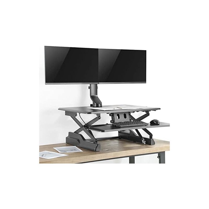 KIMEX Support de Bureau A Pincer pour 2 Ecrans Moniteurs TV 17' '- 32'' · Accessoires écrans · Informat Systems Strasbourg (image 6)