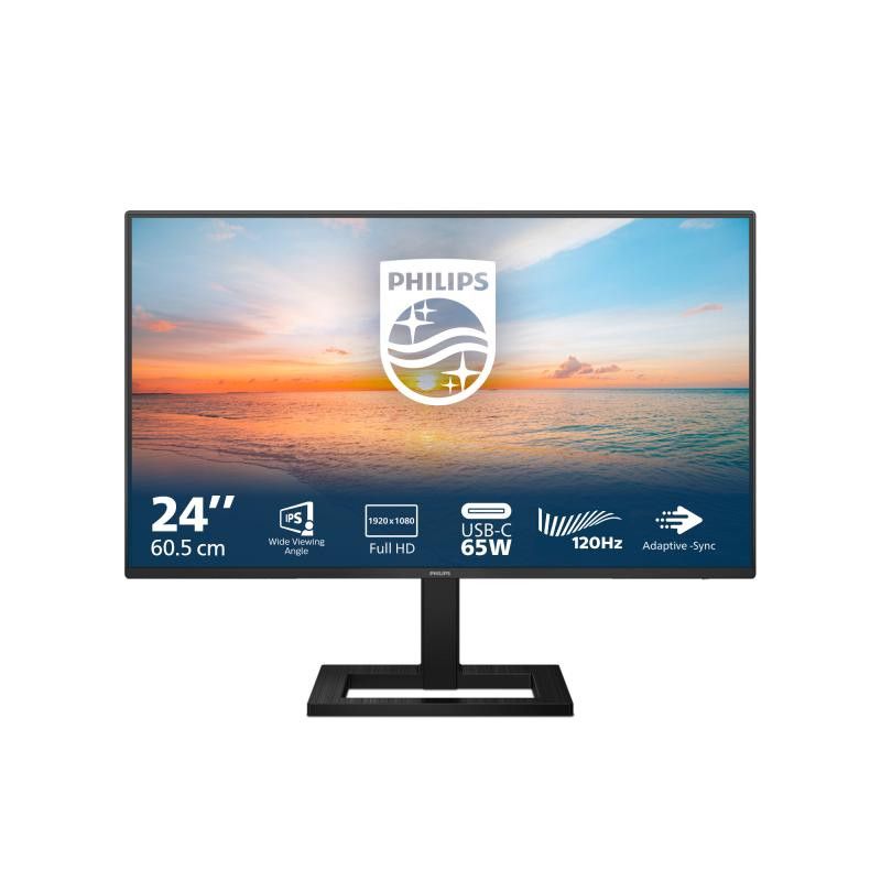 Philips 1000 series 24E1N1300AE/00 écran plat de PC 60,5 cm (23.8") 1920 x 1080 pixels Full HD LCD Noir · Moniteur · Infor...