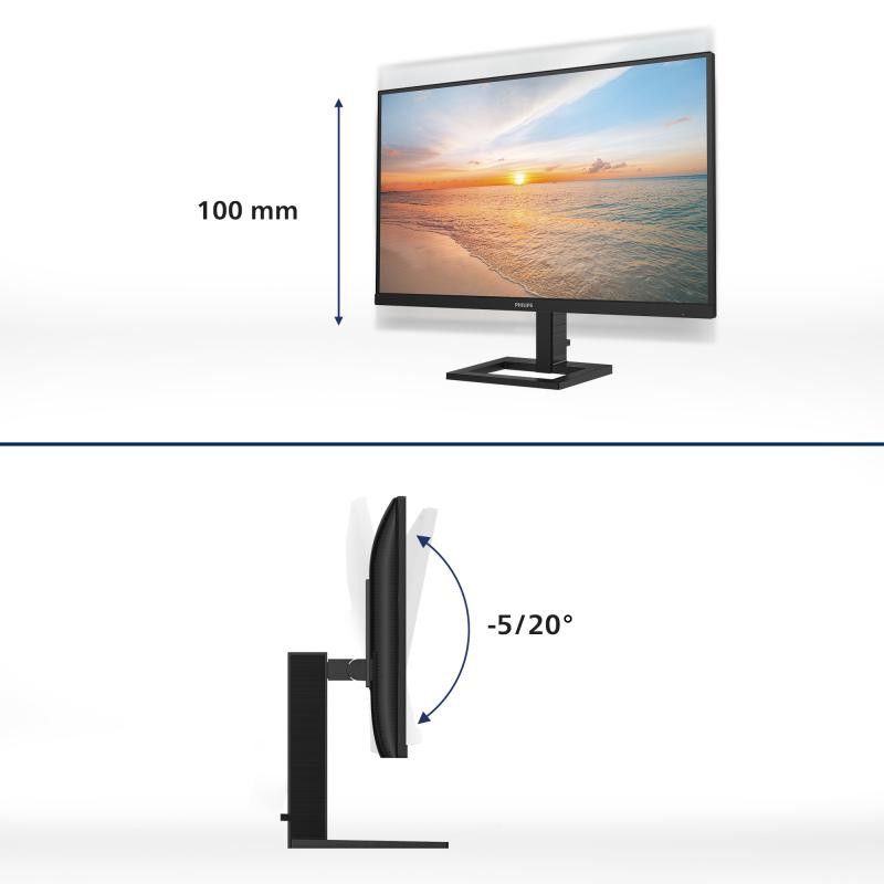 Philips 1000 series 24E1N1300AE/00 écran plat de PC 60,5 cm (23.8") 1920 x 1080 pixels Full HD LCD Noir · Moniteur · Infor... (image 3)