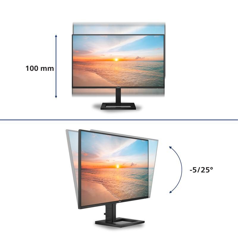Philips 1000 series 27E1N1600AE/00 écran plat de PC 68,6 cm (27") 2560 x 1440 pixels Quad HD LCD Noir · Moniteur · Informa... (image 3)