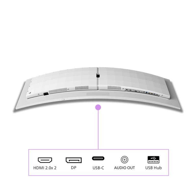 Philips Evnia 8000 49M2C8900L/00 écran plat de PC 124,2 cm (48.9") 5120 x 1440 pixels Dual QHD QD-OLED Blanc · Moniteur · ... (image 5)