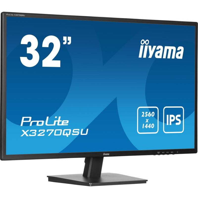 iiyama ProLite X3270QSU-B1 écran plat de PC 80 cm (31.5") 2560 x 1440 pixels Wide Quad HD LED Noir · Moniteur · Informat S...