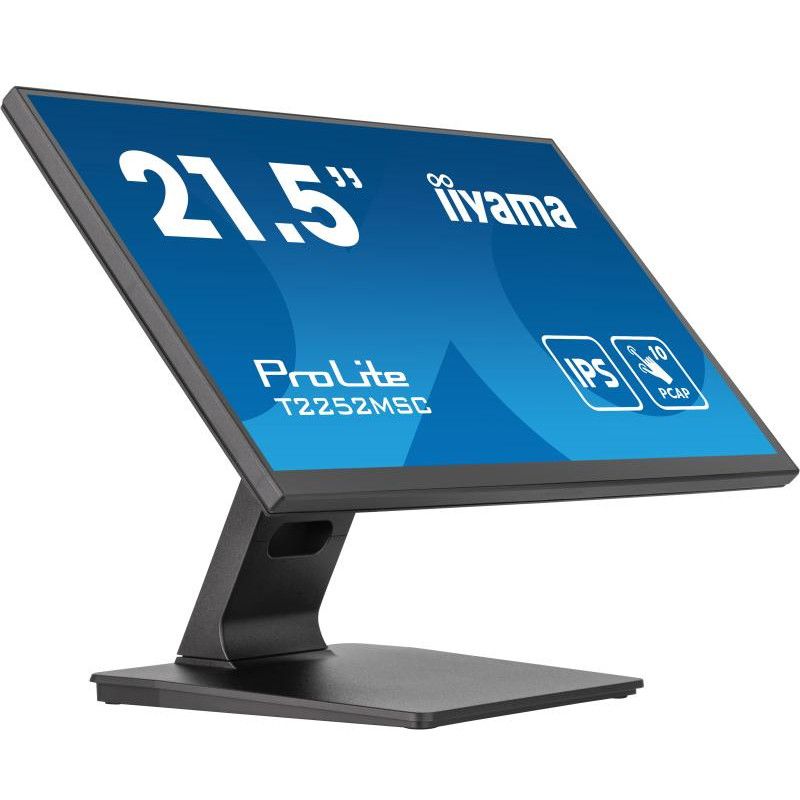 iiyama ProLite T2252MSC-B2 écran plat de PC 54,6 cm (21.5") 1920 x 1080 pixels Full HD LCD Écran tactile Noir · Moniteur ·...