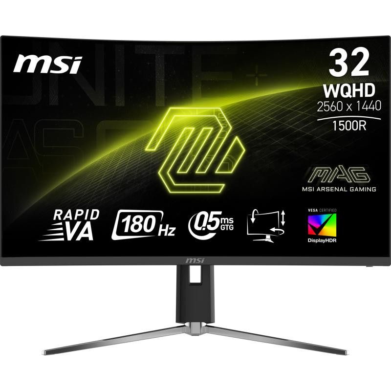 MSI MAG 32CQ6PF écran plat de PC 80 cm (31.5") 2560 x 1440 pixels Wide Quad HD Noir · Moniteur · Informat Systems Strasbourg