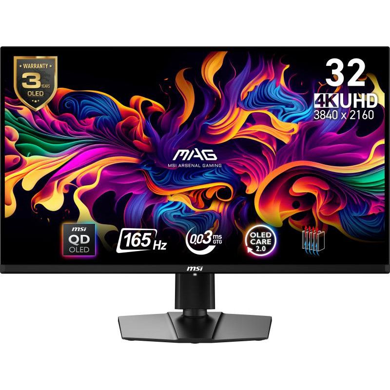 MSI MAG 321UP QD-OLED écran plat de PC 80 cm (31.5") 3840 x 2160 pixels 4K Ultra HD Noir · Moniteur · Informat Systems Str...