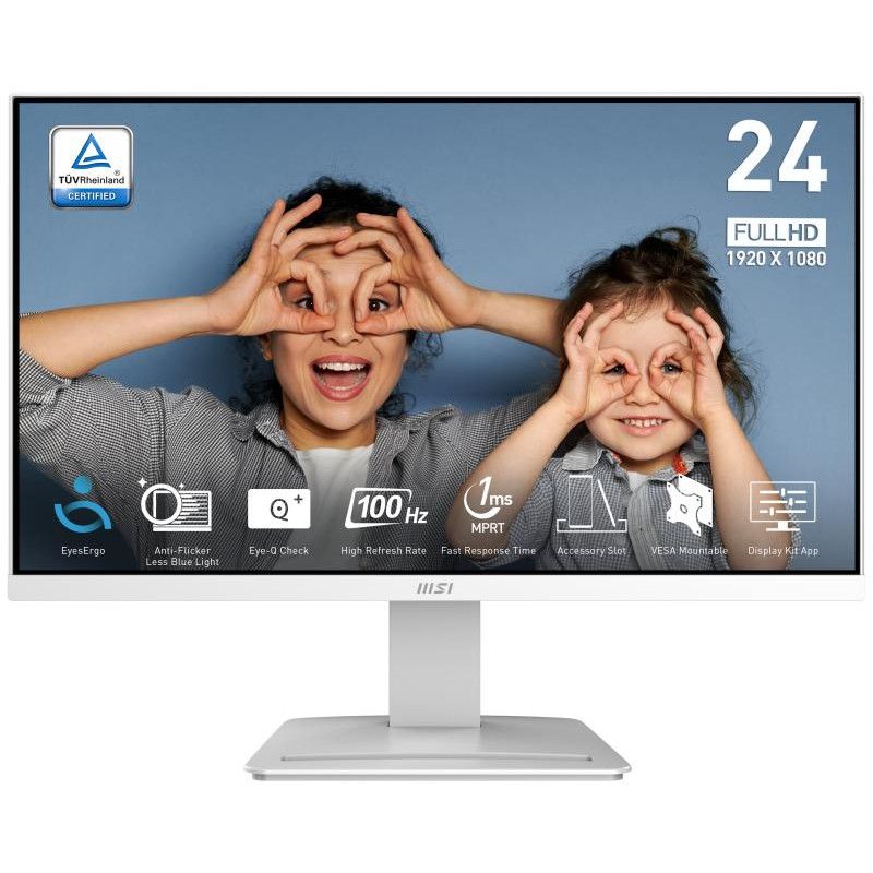 MSI Pro MP2412W écran plat de PC 60,5 cm (23.8") 1920 x 1080 pixels Full HD LCD Blanc · Moniteur · Informat Systems Strasb... (image 4)