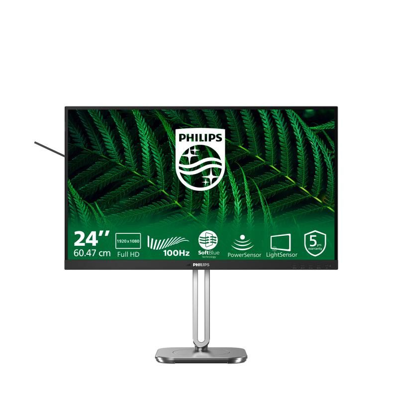 Philips 5000 series 24B2G5200/00 écran plat de PC 60,5 cm (23.8") 1920 x 1080 pixels Full HD LCD Anthracite · Moniteur · I...