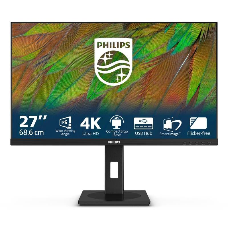 Philips 3000 series 27B1N3800/00 écran plat de PC 68,6 cm (27") 3840 x 2160 pixels 4K Ultra HD LCD Noir · Moniteur · Infor...