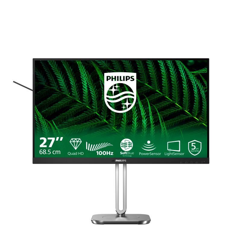 Philips 5000 series 27B2G5500/00 écran plat de PC 68,6 cm (27") 2560 x 1440 pixels Quad HD LCD Anthracite · Moniteur · Inf...