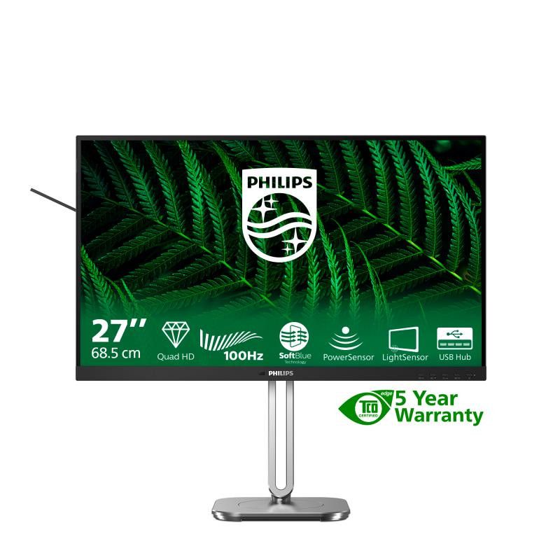 Philips 5000 series 27B2G5500/00 écran plat de PC 68,6 cm (27") 2560 x 1440 pixels Quad HD LCD Anthracite · Moniteur · Inf... (image 3)