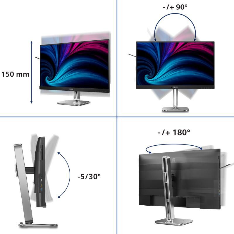 Philips 6000 series 27B2U6903/00 écran plat de PC 68,6 cm (27") 3840 x 2160 pixels 4K Ultra HD LED Anthracite · Moniteur ·... (image 5)